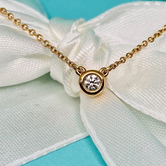 Tiffany & Co .10 Peretti Damond by the yard 18k rose gold 16” W/box MSRP $1300 - Picture 7 of 8